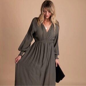 Wishlist Apparel Long Sleeve Boho Maxi Dress